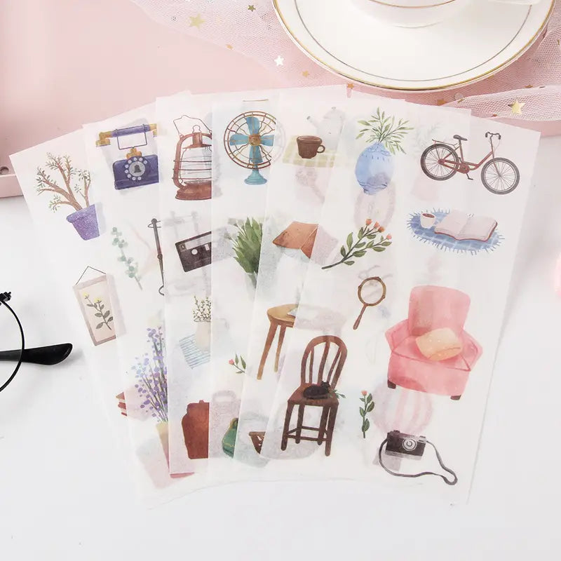 Themed Washi Sticker Sheets