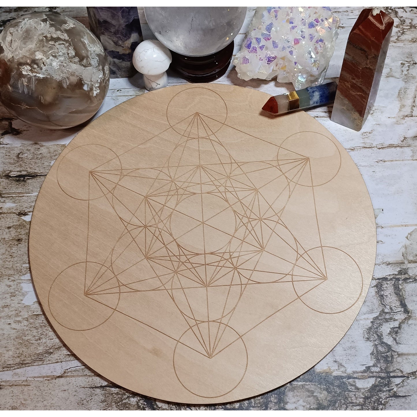 Metatron's Cube 8" Crystal Grid