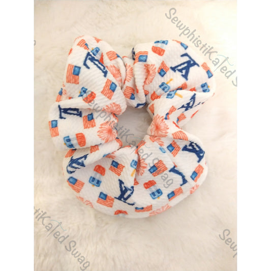 Patriotic Monogram Bougie Scrunchie